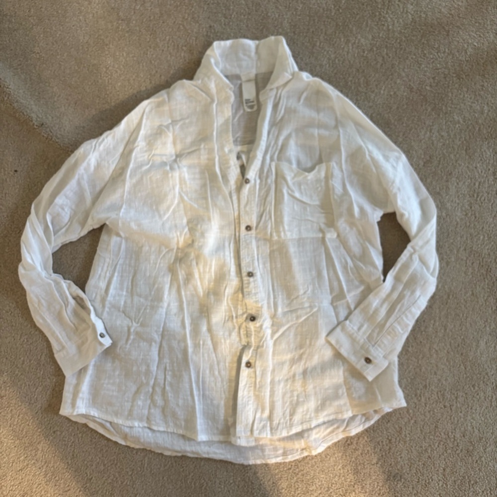 Cotton On Linen Beach Cover Up - Size S